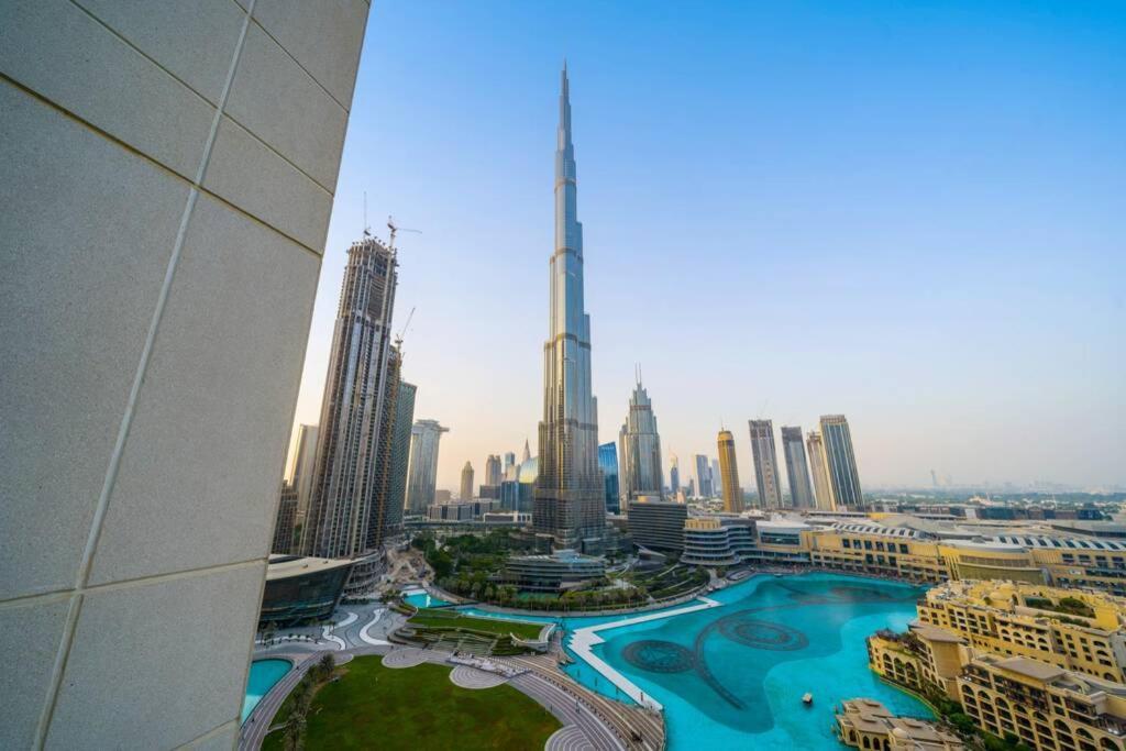 Spectacular Burj & Fountain View - Luxurious 3 Bedrooms & Maids Room - The Residences Dubaï Extérieur photo