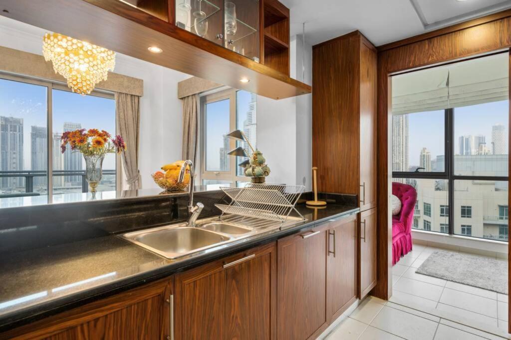 Spectacular Burj & Fountain View - Luxurious 3 Bedrooms & Maids Room - The Residences Dubaï Extérieur photo