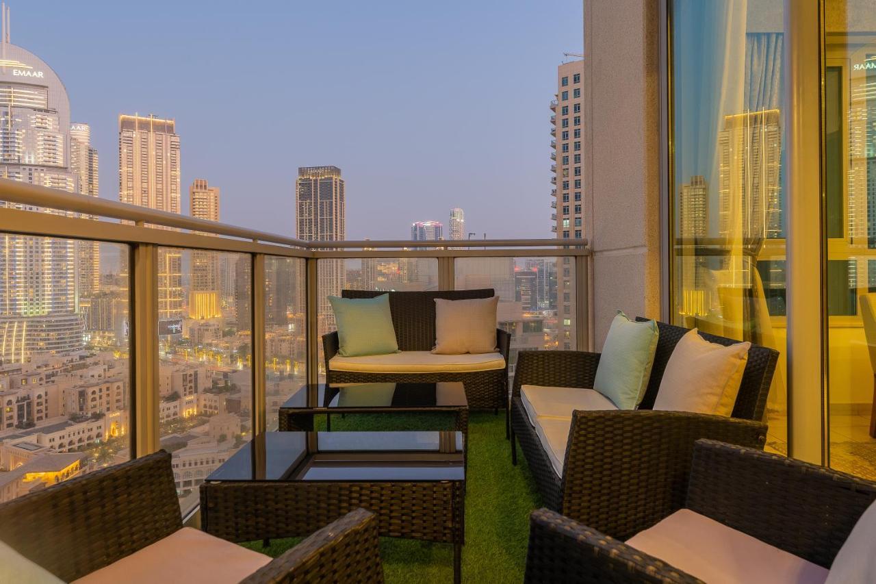 Spectacular Burj & Fountain View - Luxurious 3 Bedrooms & Maids Room - The Residences Dubaï Extérieur photo