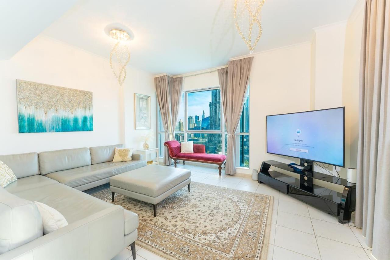 Spectacular Burj & Fountain View - Luxurious 3 Bedrooms & Maids Room - The Residences Dubaï Extérieur photo